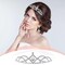8 Pieces Princess Colorful Dazzling Crystal Rhinestone Silver Metal Tiara Crown Headbands Wedding Birthday Party Prom Headpieces Hair Styling Accessories
